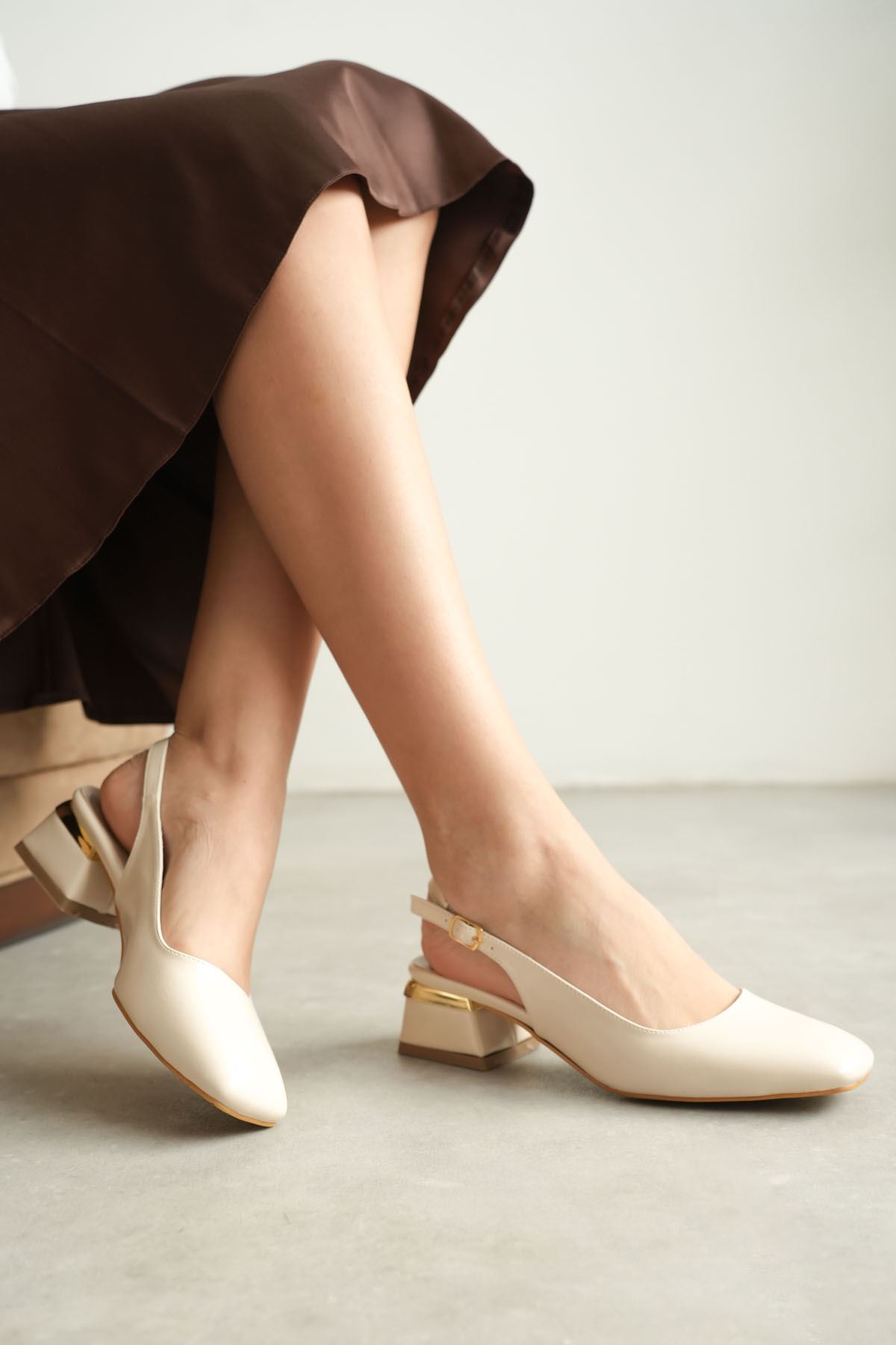 Toptan Kadın Günlük Topuklu Ayakkabı TR08MS52B