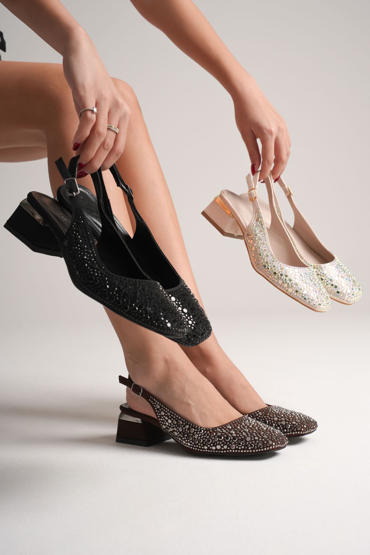 Toptan Taşlı Kadın Ayakkabı TR08MS53B