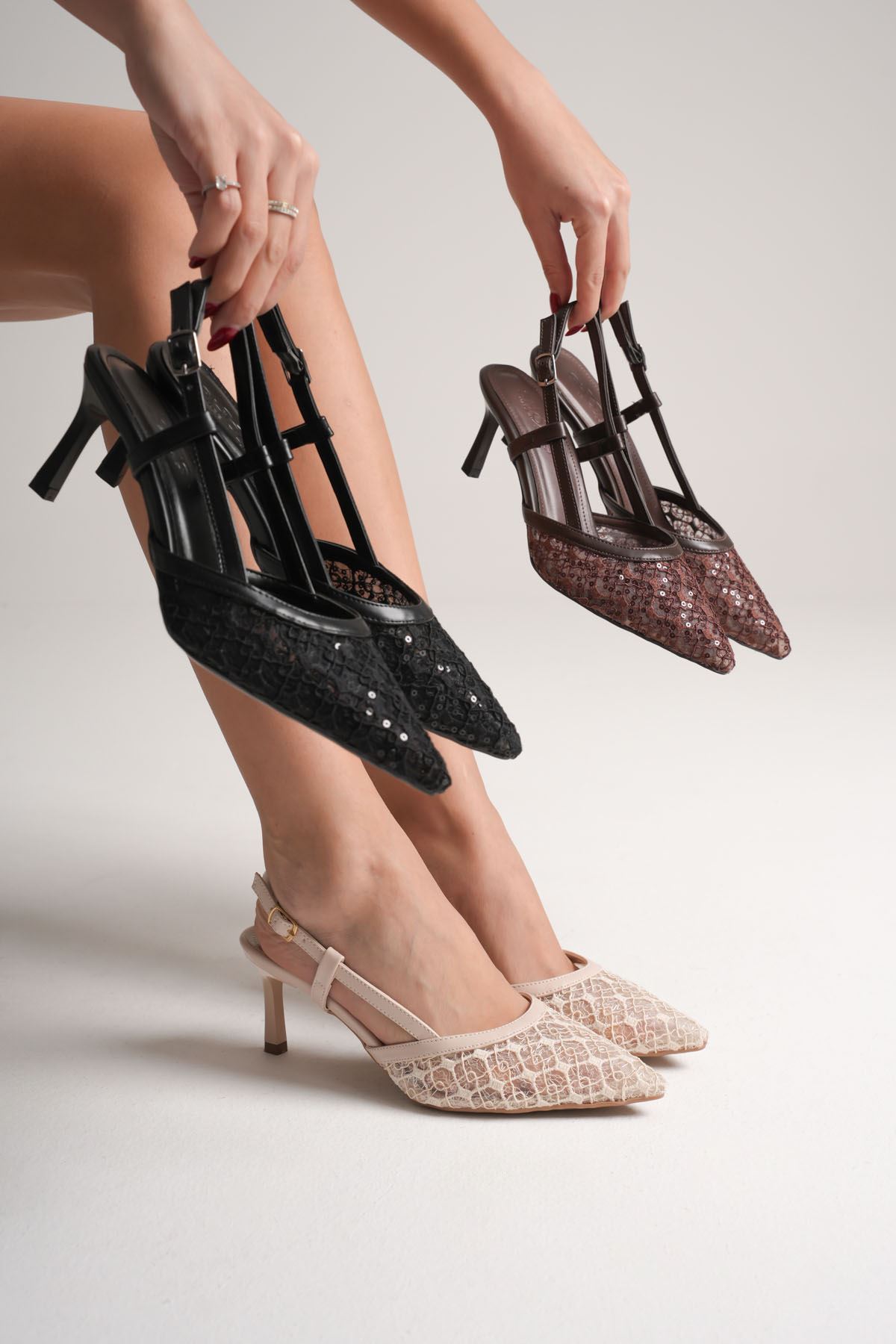 Toptan Topuklu Kadın Ayakkabı TR08MS55C