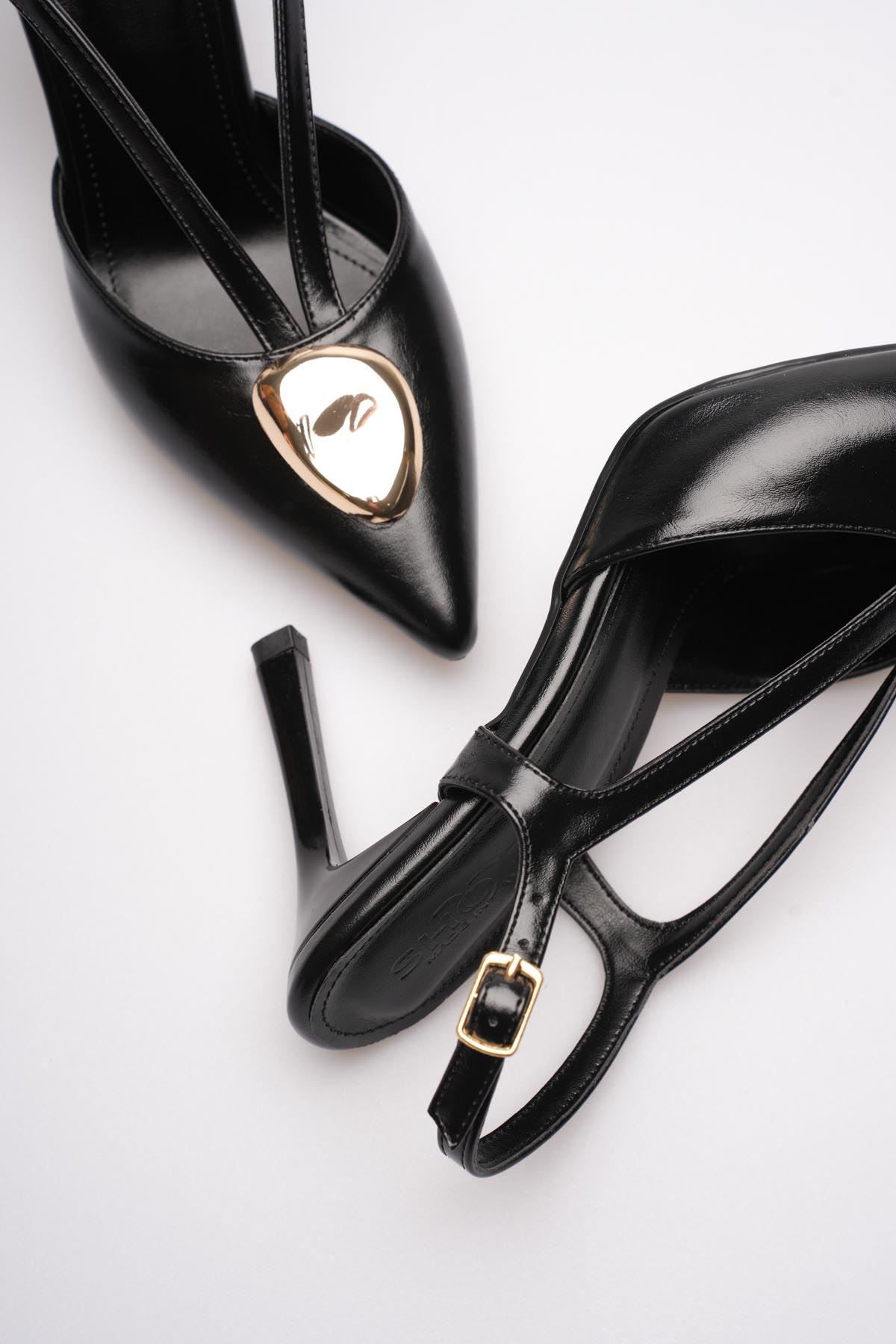 Kadın Toptan Taşlı Topuklu Ayakkabı TR08MS21A