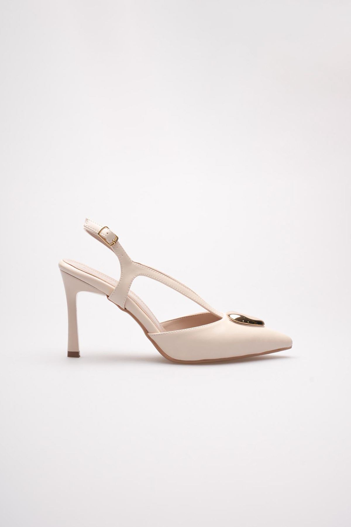 Kadın Toptan Taşlı Topuklu Ayakkabı TR08MS21B