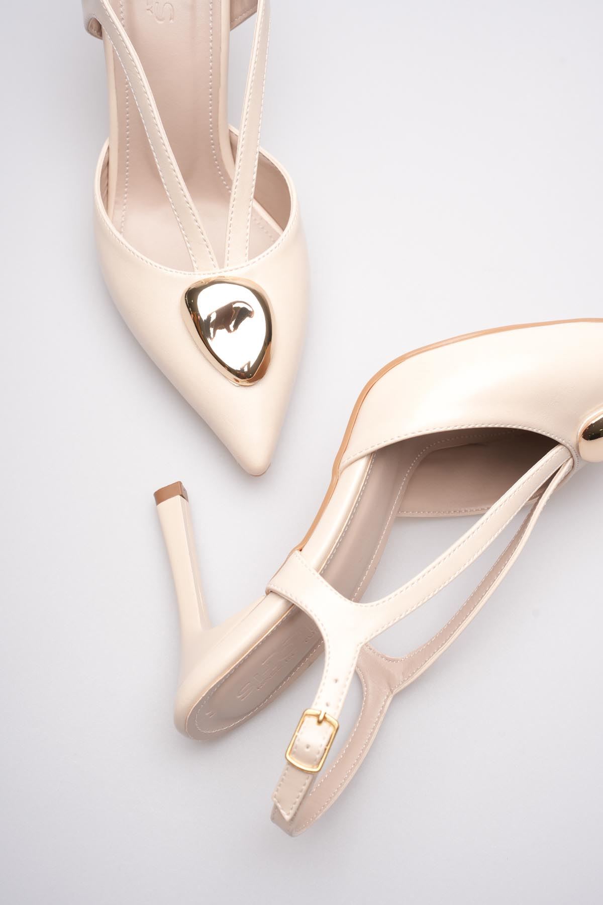 Kadın Toptan Taşlı Topuklu Ayakkabı TR08MS21B