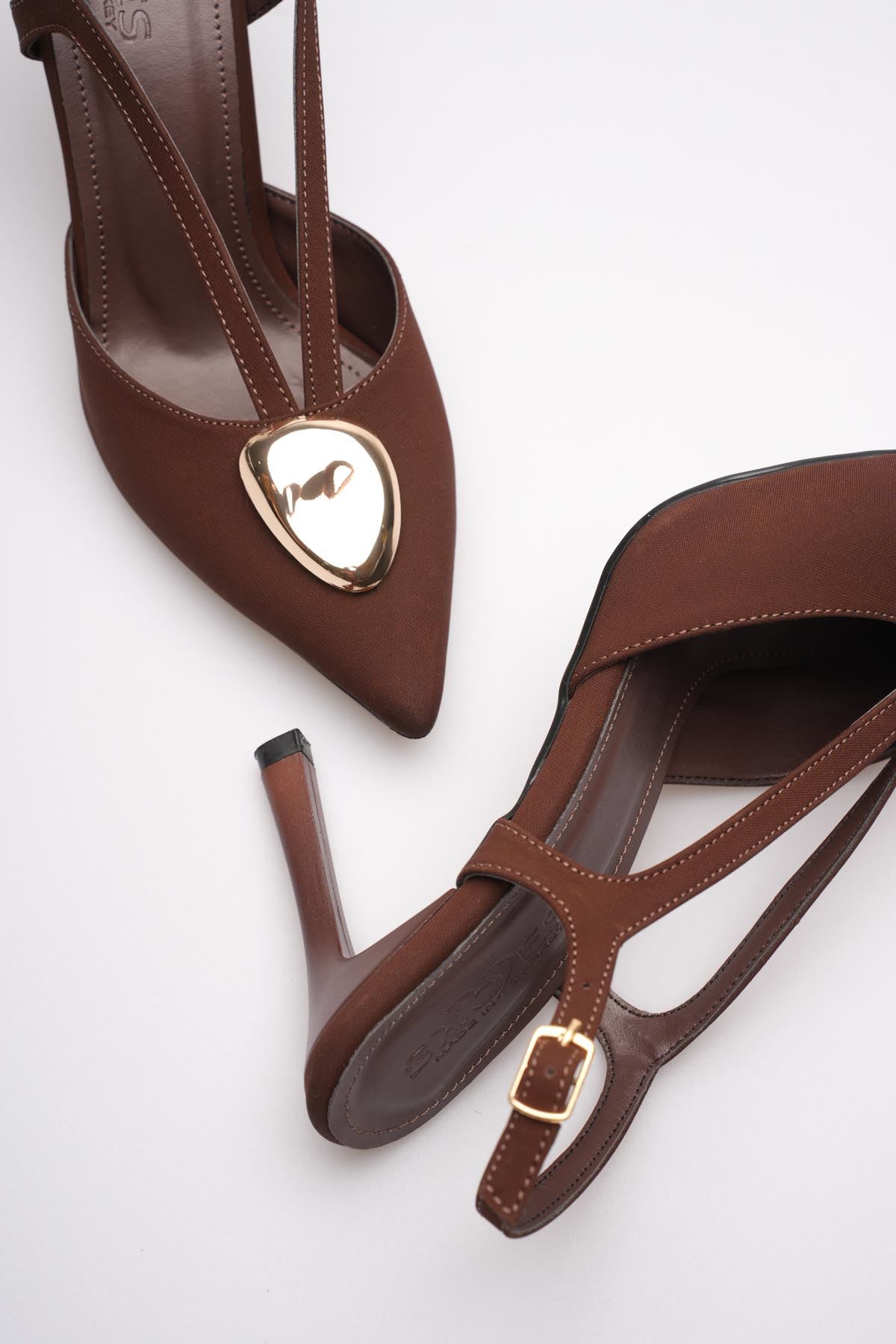 Kadın Toptan Taşlı Topuklu Ayakkabı TR08MS21F