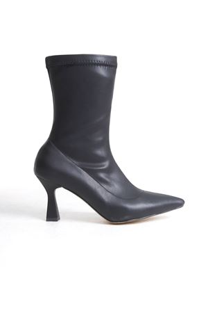 Toptan Kadın Siyah Streç Bot TR13MK01A