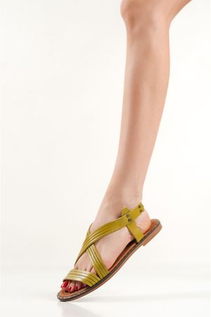 Toptan Hakiki Deri Sandalet TR31MY10C