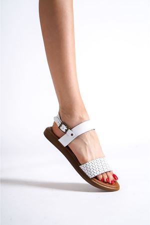 Toptan Hakiki Deri Sandalet TR31MY47B