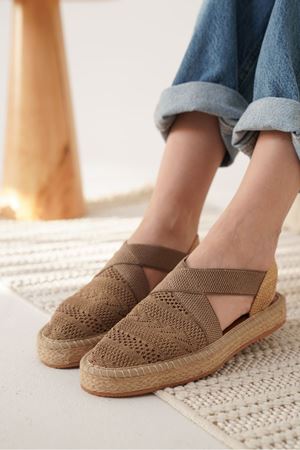 Toptan Kadın Espadril Ayakkabı TR19MY01D