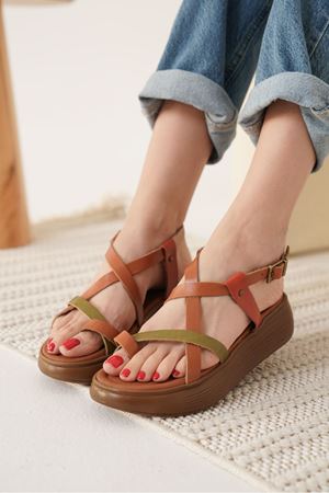 Toptan Hakiki Deri Sandalet TR31MY59G