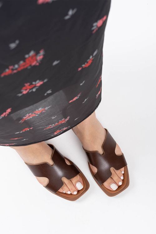 Kadın Toptan Deri Terlik TR31MY15P