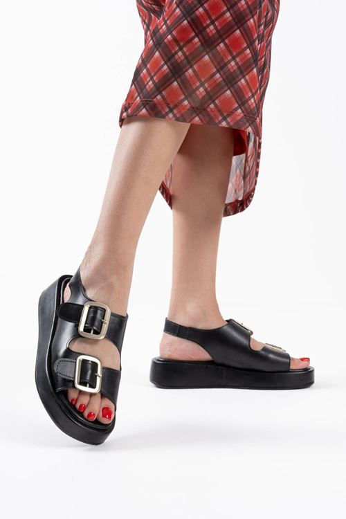 Toptan Kadın Siyah Sandalet TR17MY02A