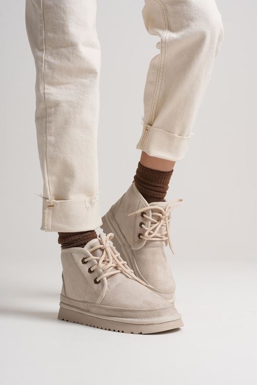 Kadın Kalın Tabanlı Kışlık Kürklü Bot TR04MK01B