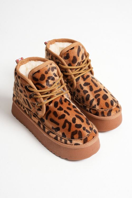 Kadın Kalın Tabanlı Kışlık Kürklü Bot TR04MK02E