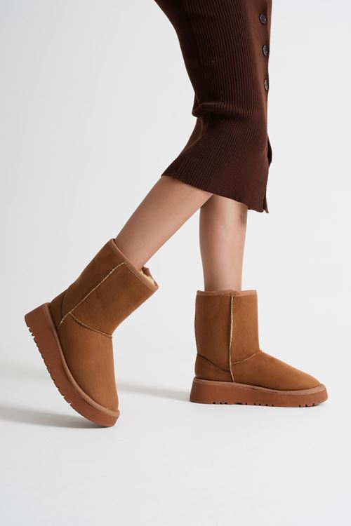 Kadın Siyah Kürklü Kışlık Bot TR14MK04C