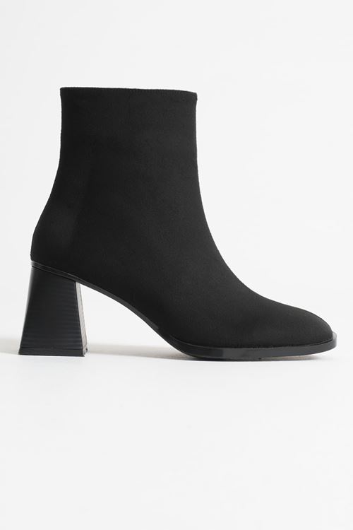 Kadın Siyah Toptan Topuklu Bot TR08MK24D