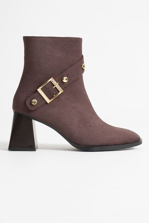 Süet Bayan Toptan Topuklu Bot TR08MK25H