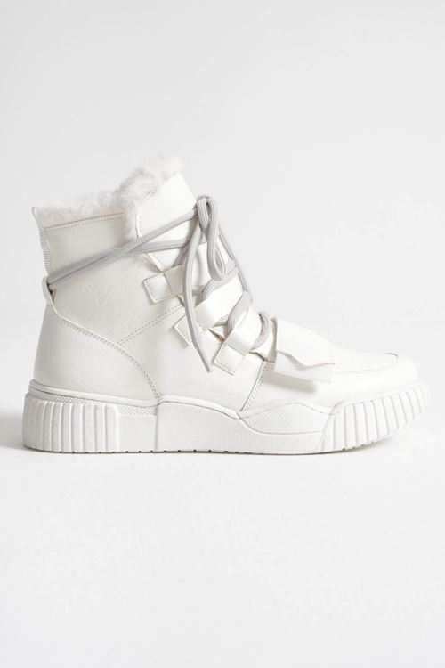 Kadın Kışlık Beyaz Toptan Bot TR35MK01B