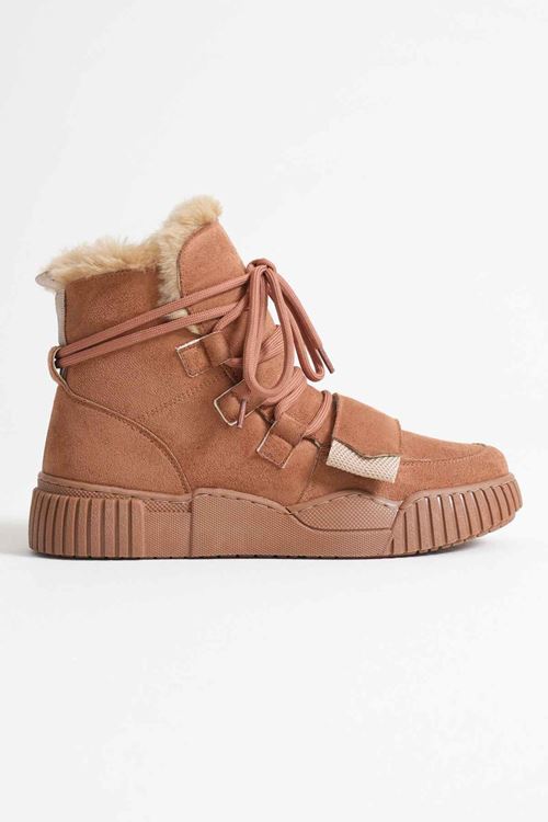 Kadın Kışlık Taba Süet Toptan Bot TR35MK01L