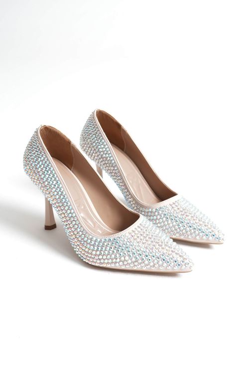 Toptan Kadın Topuklu Abiye Ayakkabı TR06MS20B