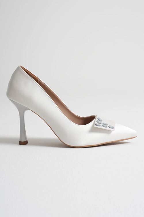 Toptan Kadın Topuklu Abiye Ayakkabı TR06MS25B