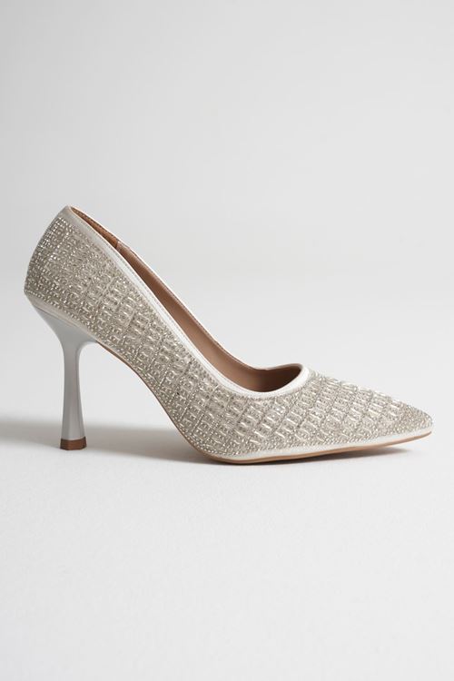 Toptan Kadın Abiye Taşlı Ayakkabı TR06MS27C