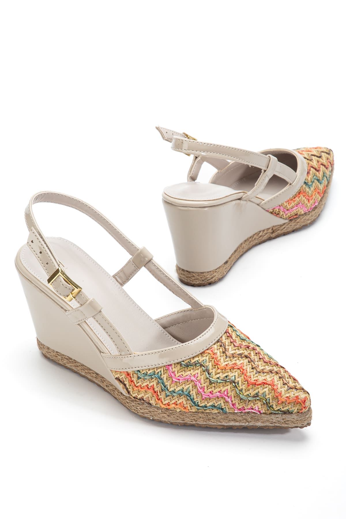 Kadın Toptan Dolgu Topuklu Ayakkabı TR11MS28D