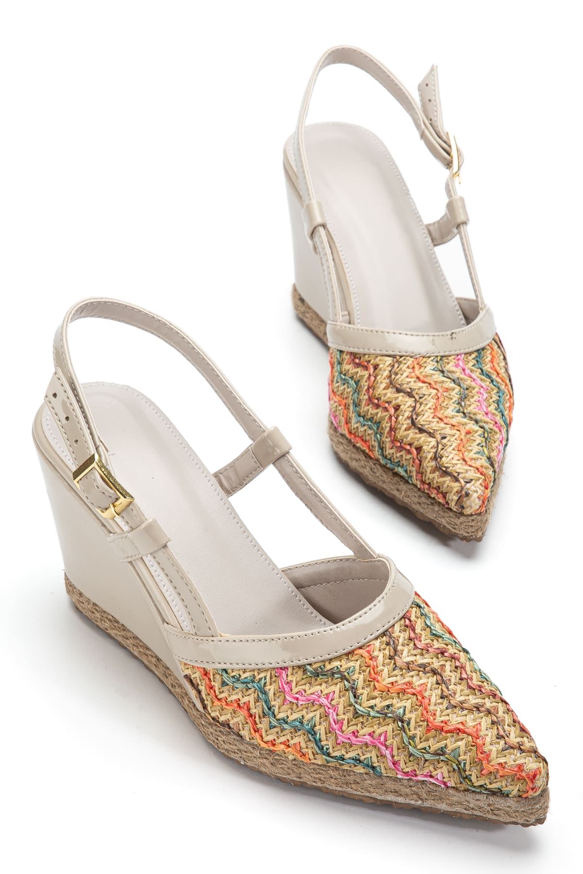 Kadın Toptan Dolgu Topuklu Ayakkabı TR11MS28D