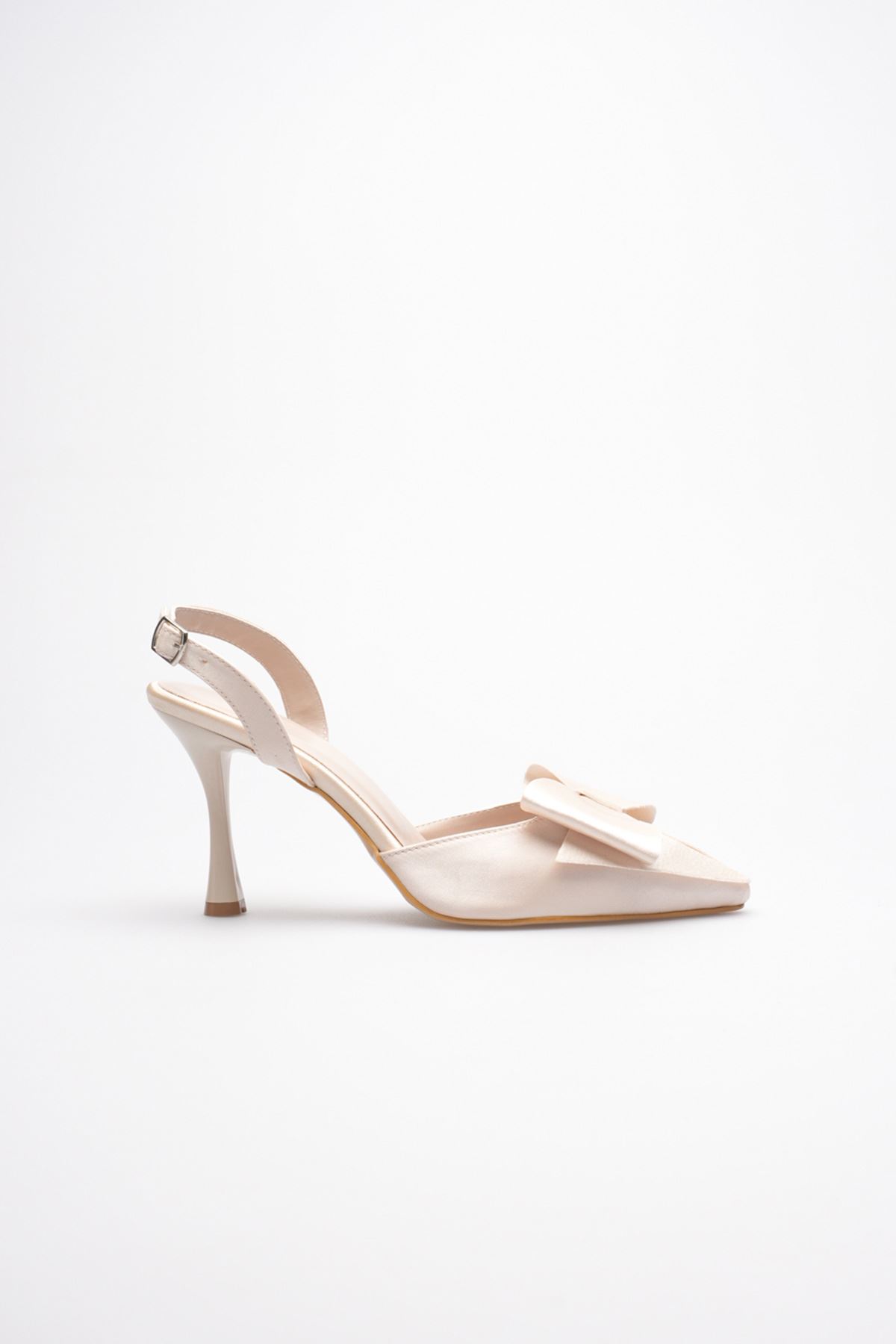 Toptan Kadın Fiyonklu Topuklu Ayakkabı TR40MS01B