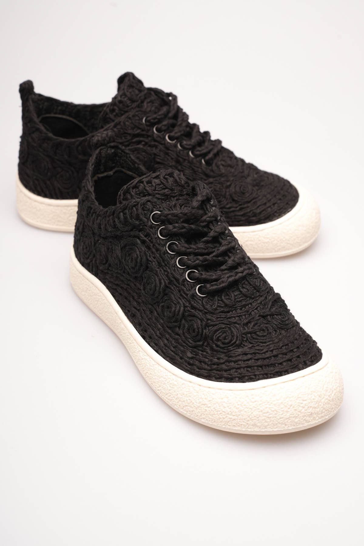 Toptan Kadın Siyah Sneaker TR01MY01A