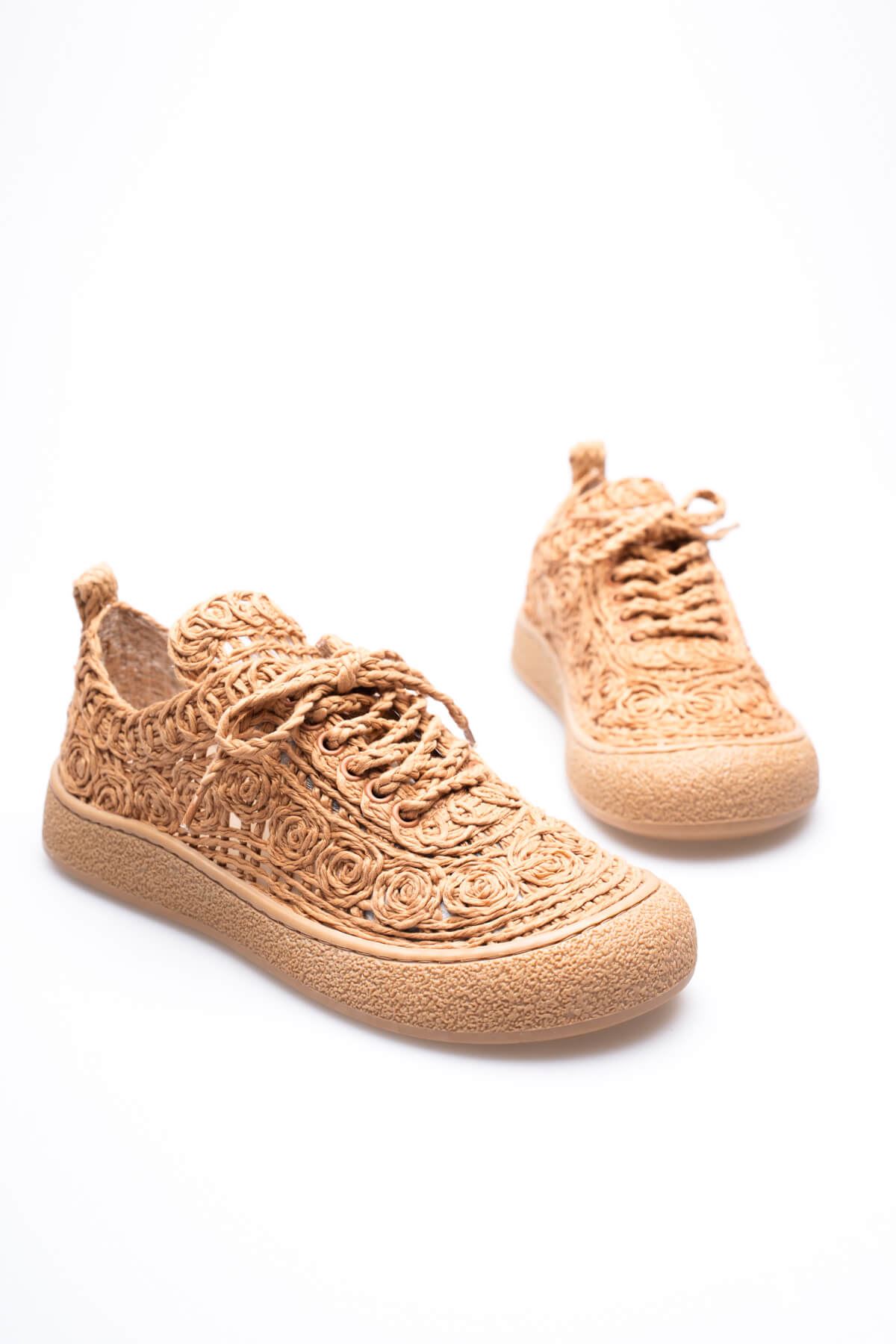 Toptan Kadın Taba Sneaker TR01MY01D