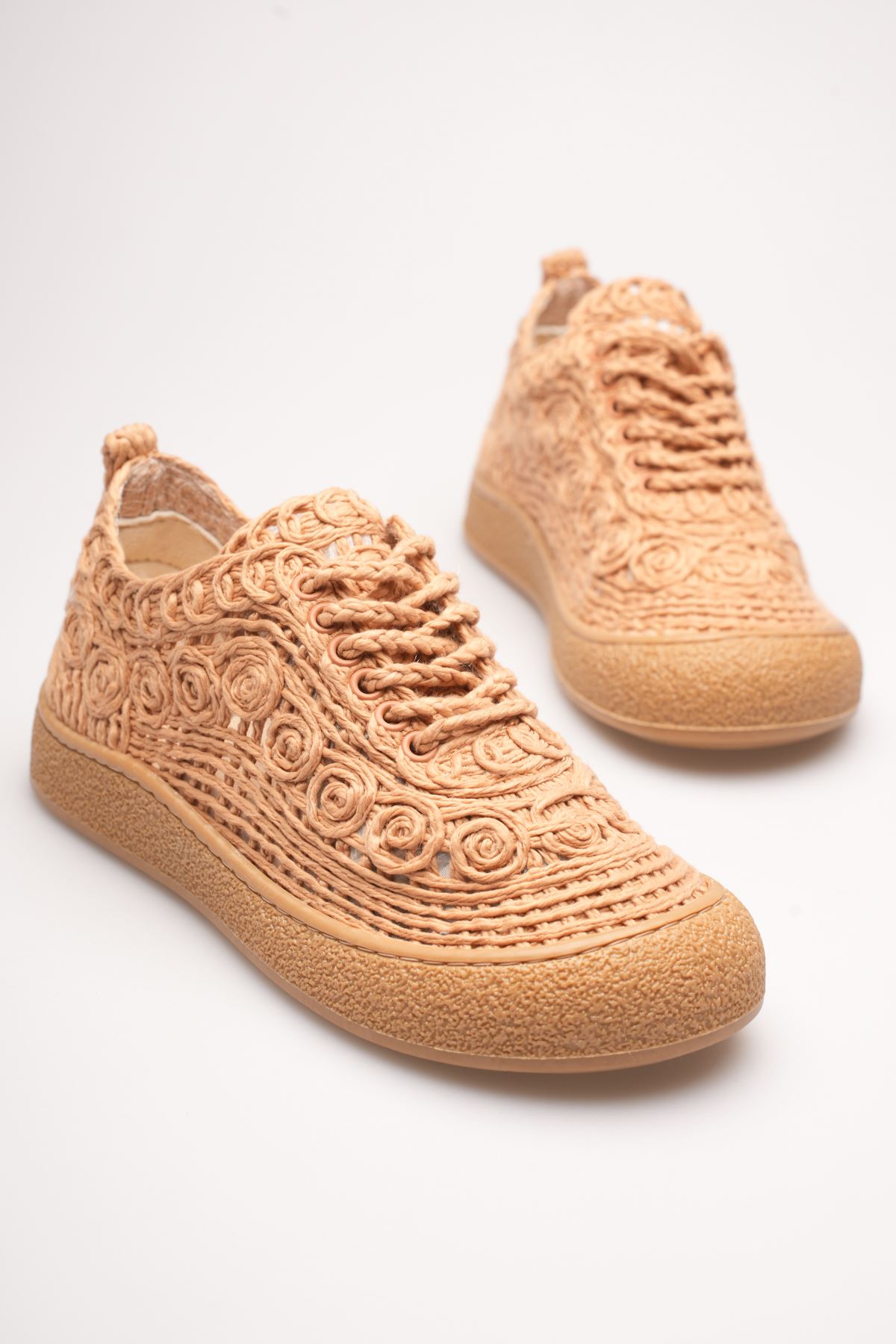 Toptan Kadın Taba Sneaker TR01MY01D