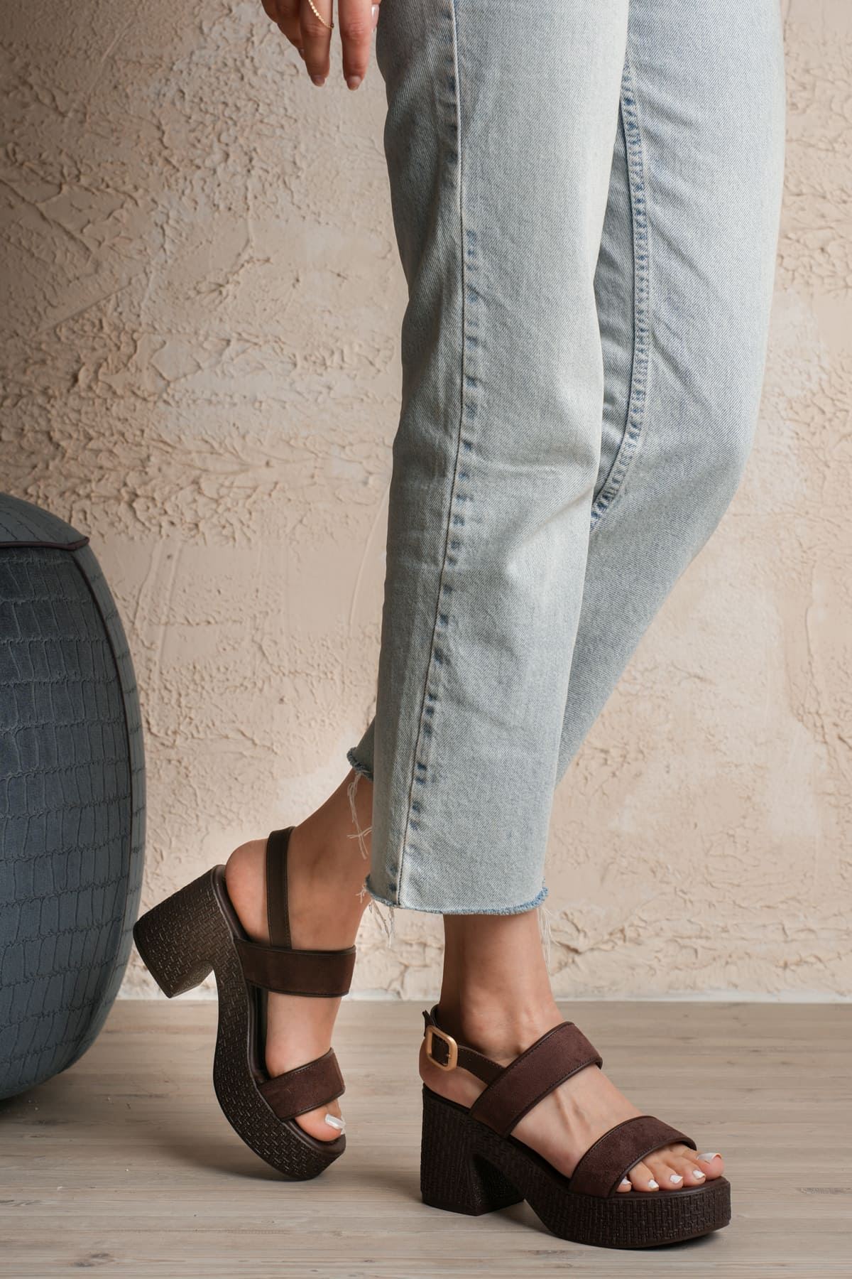 Kadın Toptan Topuklu Sandalet TR42MY01F