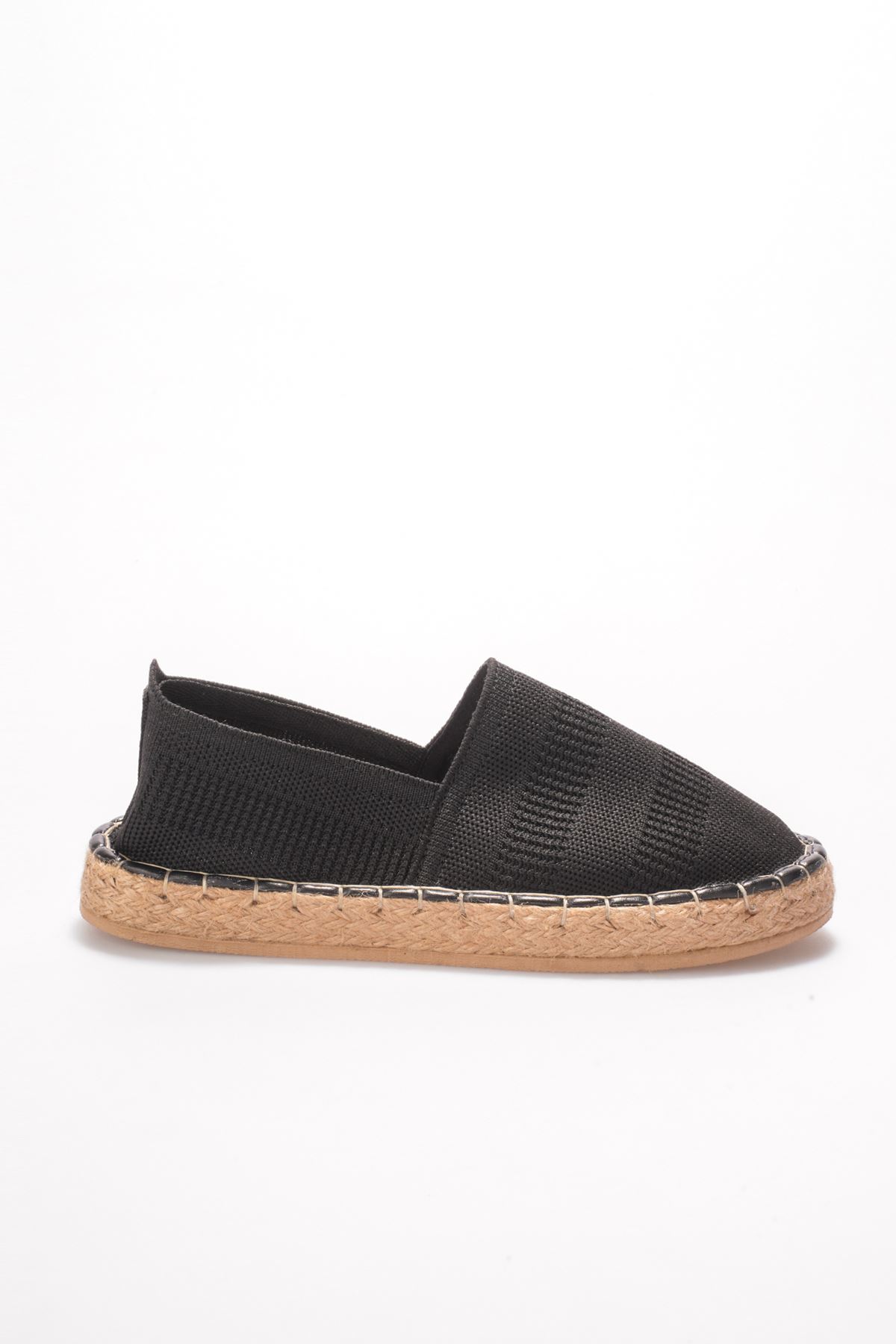 Toptan Siyah Kadın Espadril Ayakkabı TR44MY01A