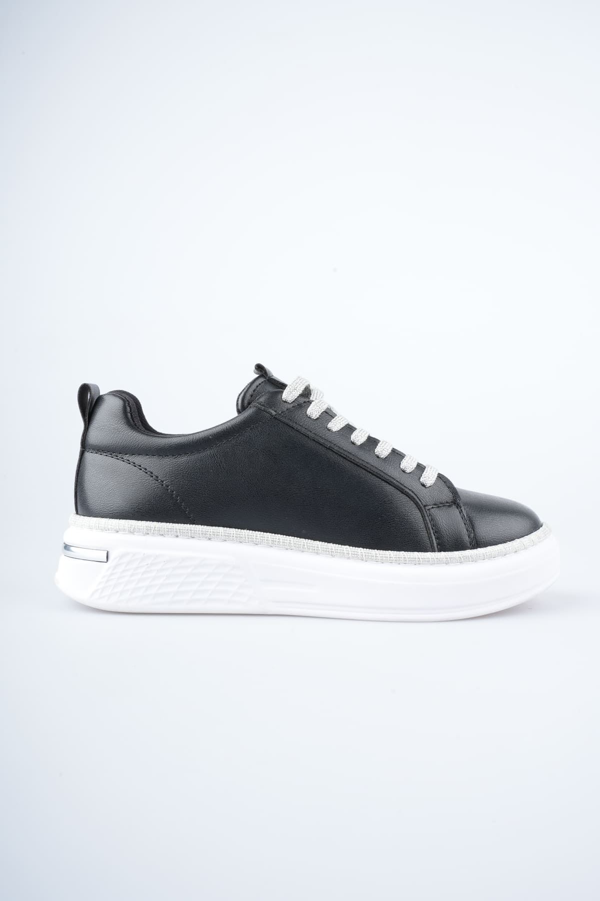 Toptan Kadın Siyah Sneaker TR01MS04A