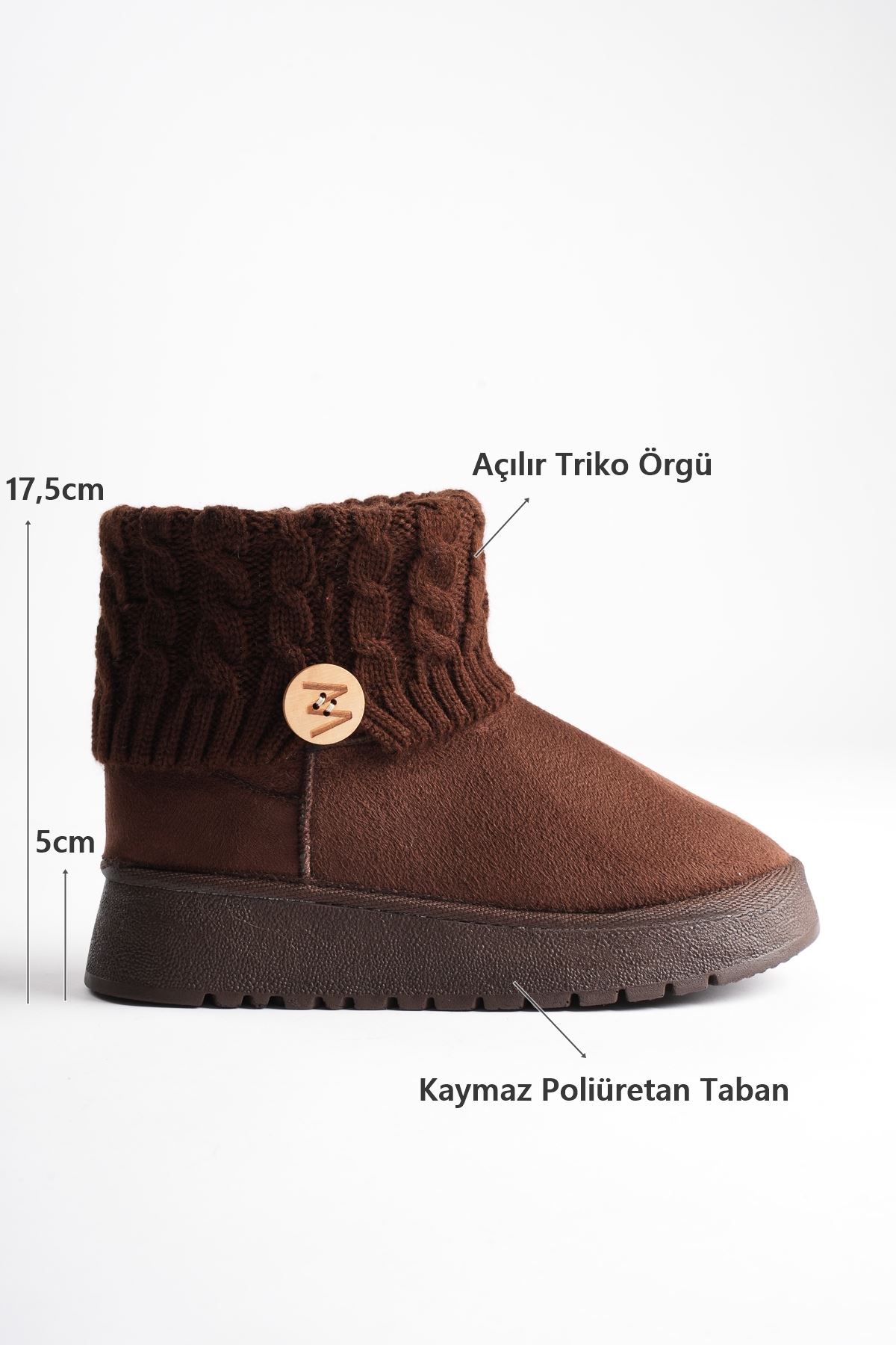 Kadın Toptan Kışlık Acı Kahve Bot TR14MK06D