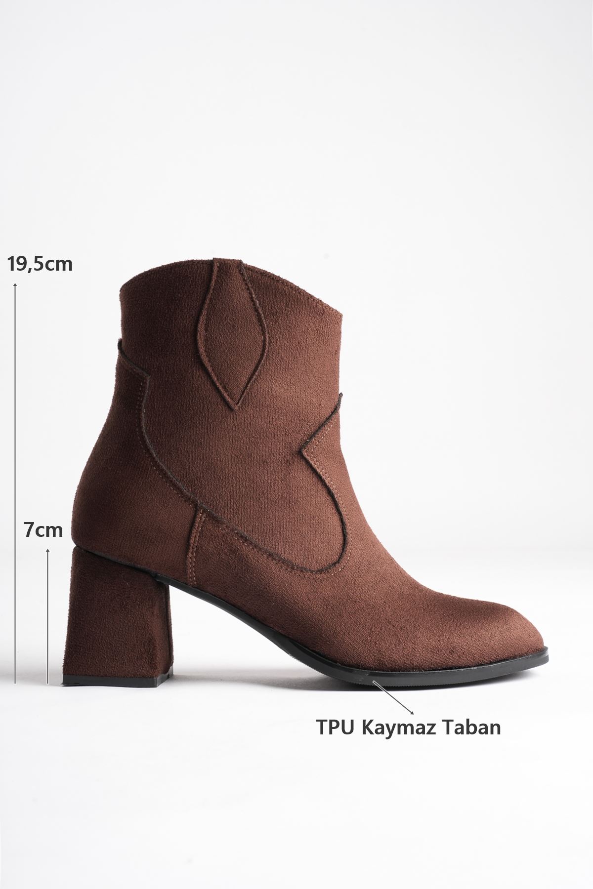 Kadın Toptan Topuklu Acı Kahve Bot TR04MK10C