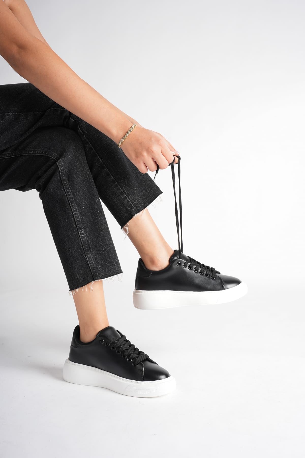 Kadın Toptan Siyah Sneaker TR05MS05B