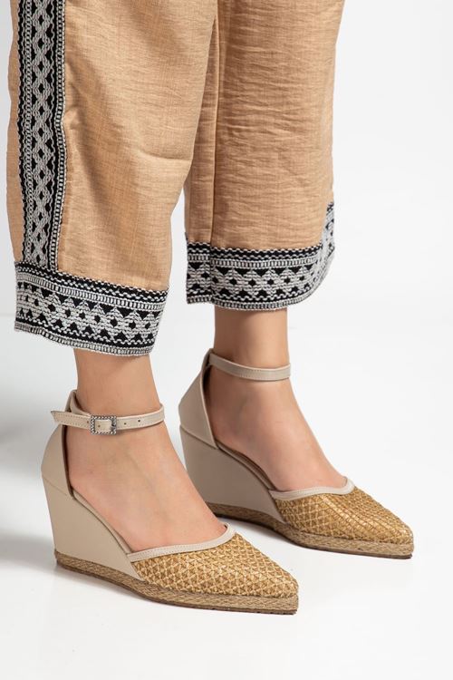 Toptan Kadın Dolgu Topuklu Ayakkabı TR11MS30B